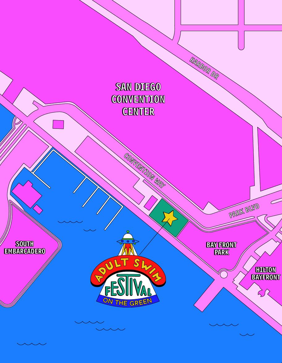Adult Swim Festival Map